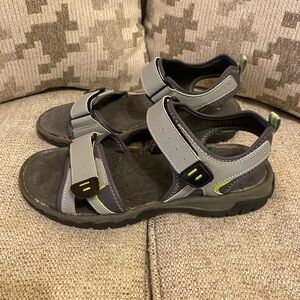 Gray and Black Men's Sandals